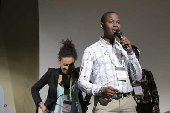 GLFCOP21 Youth in Landscapes' Dragons Den Young development professionals and students could pitch solutions to global landscape challenges to a panel of experts in a Dragon's Den Style Event. © Andrew Wheeler for Wild Dog Limited / WLE_CGIAR 2015 all rights reserved worldwide.